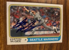 2023 Topps Heritage Easton McGee Seattle Mariners Autographed Card #178