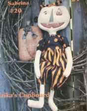 PATTERN - Primitive HALLOWEEN DOLL 24 & PUMPK...