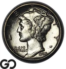 1935-S Mercury Dime Silver 10C Choice Unc+ Strong Bands