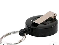 Advantus Clip-on Ring Retractable ID Reel REEL,ID CARD,W/RING,BK12 per BX