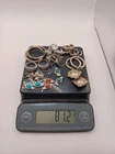 Vintage Lot Of 925 Sterling Silver Jewelry Wearable Rings Charms Bracelet 81.2 G