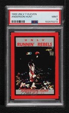 1989-90 7-Eleven UNLV Runnin' Rebels Anderson Hunt PSA 9 MINT s5j