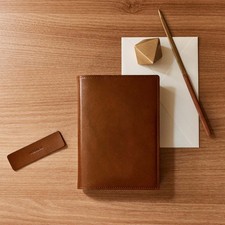 HobonIChi Techo / Notebook cover / Original A6 SIze Tight brown 