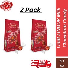 Lindt LINDOR Milk Chocolate Truffles 5.1 oz Pack of 2 Free Shipping