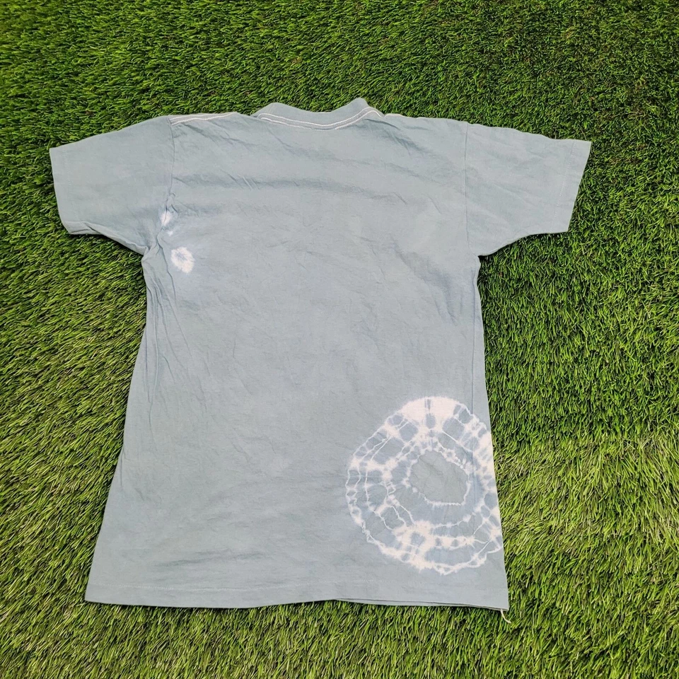 Camisa Vintage Jelly-Fish Adolescente Mediana 16x24 Verde Tie-Dye Foto 2 de 4