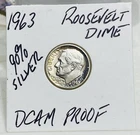 1963 DCAM PROOF Roosevelt Dime - Great Luster - CHEAP Shipping!