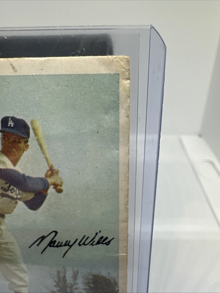 1960 Bell Brand Dodgers #20 Maury Wills Low Grade Foto 3 de 4