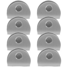  8 Pcs Glass Shelf Brackets Clips for Cabinets Bath Panel Fixing Clamp