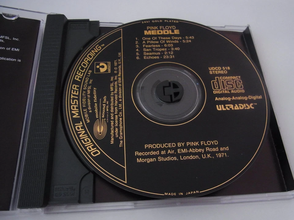 Pink Floyd   /   Meddle       MFSL  CD   ( 24 Karat Gold )  Japan - Bild 3 von 4
