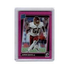Jamin Davis Rookie 2021 Donruss Optic Pink #247 Washington Football Card NM. rookie card picture
