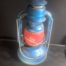 Antike Bauunternehmer Dietz kleiner Zauberer Nr. 1 Laterne rote Lampe