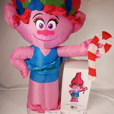 Giant Inflatable Trolls Poppy Airblown Candy Cane Holiday Christmas Outdoor Deco