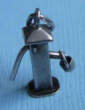Vintage JMF movable water pump with pail sterling charm 