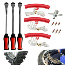 14.5inch Motorcycle Tire Wheel Changing Spoons Lever Iron Protector Tool Kit Red