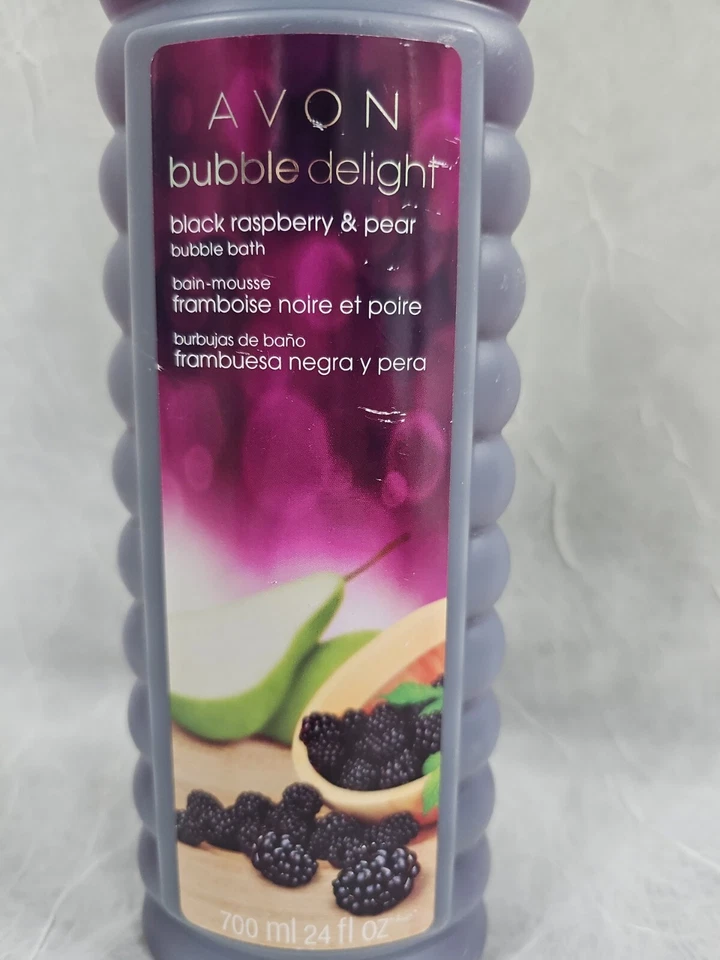 Avon Bubble Delight Black Raspberry & Pear Bubble Bath 24oz RARE! 2012 Sealed - Image 3 of 4