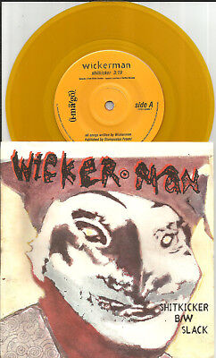 J of WHITE ZOMBIE w/ WICKER MAN Sh*t Kicker Limited YELLOW Vinyl 7 