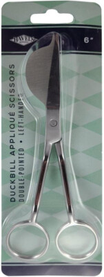 HAVEL'S SEWING - DOUBLE  POINTED DUCKBILL APPLIQUE  SCISSORS  6 ''