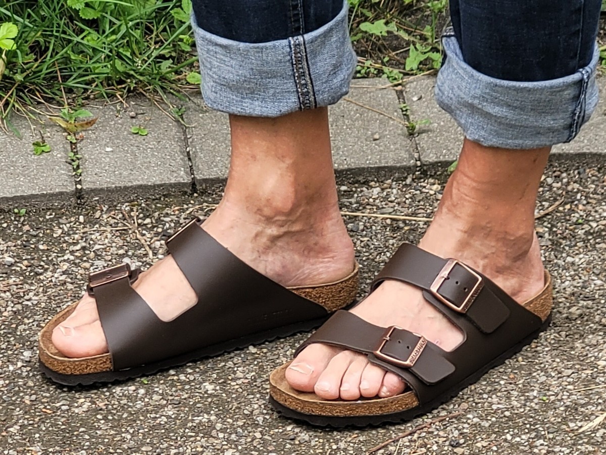 Schwarz Naturleder Herren Birkenstock Arizona Echtleder