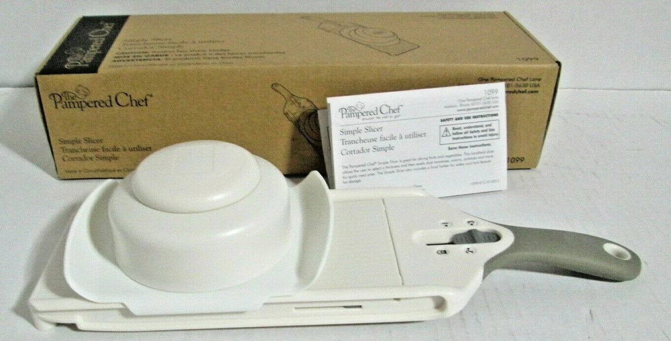 Pampered Chef Simple Slicer Mandoline Adjustable Thickness #1099