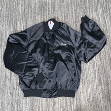 West Ark Mens Size XXL Snap Front Bomber Jacket Black Square Dance Made in USA