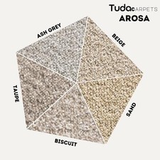 Arosa 8mm Pile Soft Twist Hessian Back Carpet Luxury Hard Wearing Lounge Bedroom