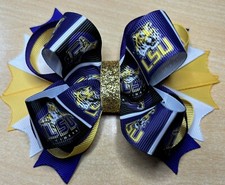 College LSU Hair Bow