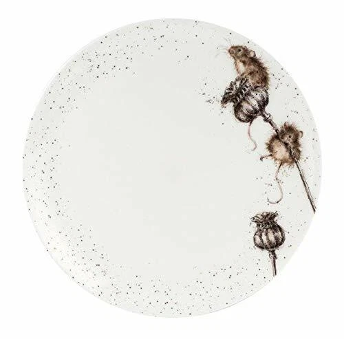 Royal Worcester Wrendale Individual 26.5 cm Coupe Dinner Plate - Mouse