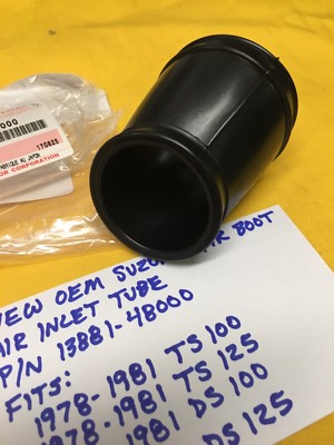 NEW OEM SUZUKI Airbox Inlet Hose/air Boot (13881-48000)TS125,TS100