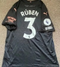 Ruben Dias Match Worn Manchester City Shirt 
