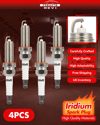 Set of 4 Double Iridium Spark Plugs For 2015-2017 Nissan Juke 1.6L L4 95003