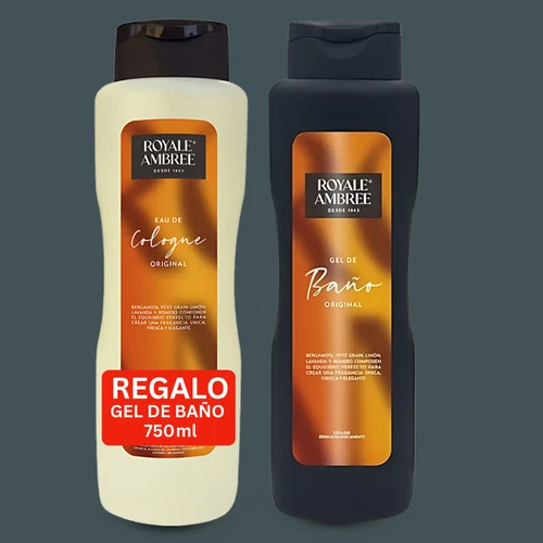 Royale Ambree Pack Shower Gel and Cologne – 750ml, Classic Fresh Fragrance