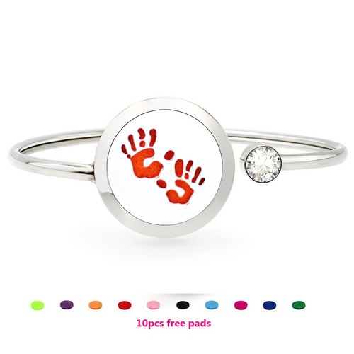 25mm  Rotatable Perfume Bangle Bracelet  Diffuser Essential Aromatherapy Locket - Picture 47 of 209