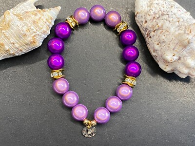 Armband Miracle Beads Gr. M Anhänger Strassringe Magic Beads Perle 12mm A971-10