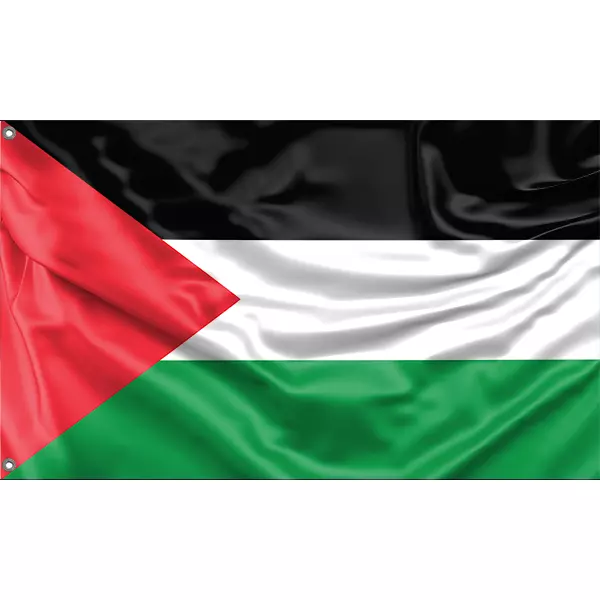 Palestine Flag Unique Design, 3x5 Ft / 90x150 cm, EU Made
