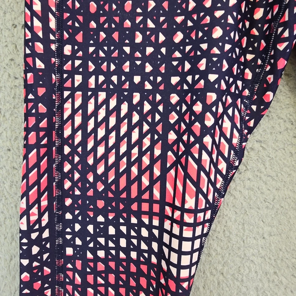 Under Armor Leggings Women’s Small Pink Blue Capri Stretchy Training Running - Image 4 of 4