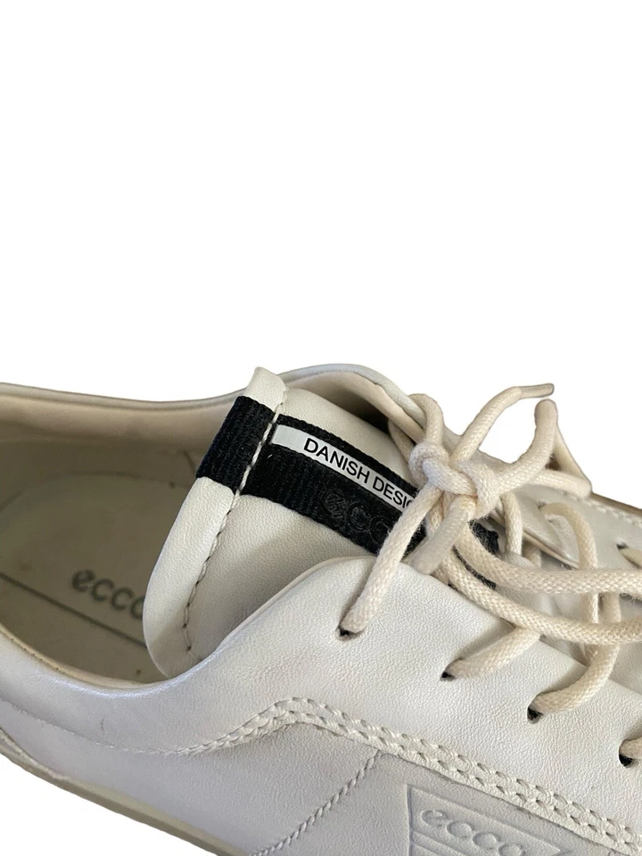 ECCO Danish Design Soft 8 - Mujer Cuero Suave Blanco Zapatillas UK 6 EU 39  Foto 4 de 4
