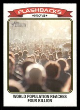 2023 Topps Heritage #NF-2 World Population News Flashbacks
