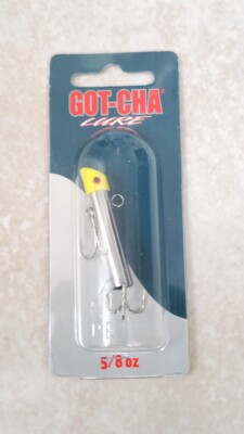 Lotto Esche Sea Striker GOT-CHA 5/8 Oz Cromate Con Leader In Acciaio AFW – Nuovo Vietnam