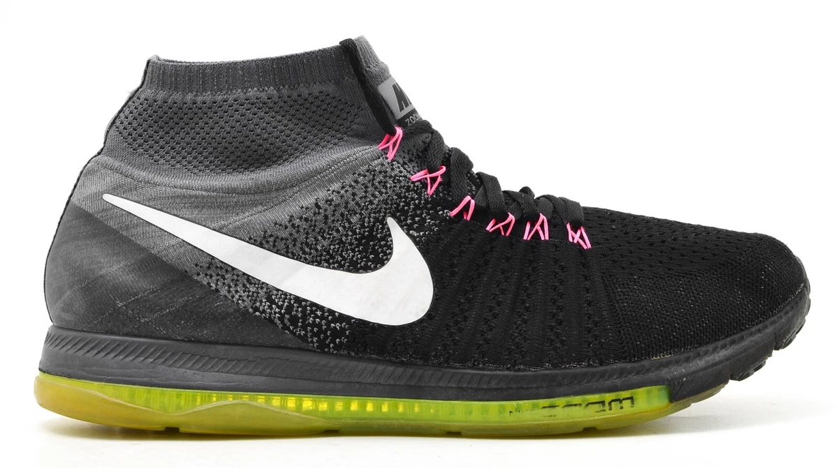 Nike Zoom All Out Flyknit Black White Volt for Sale 