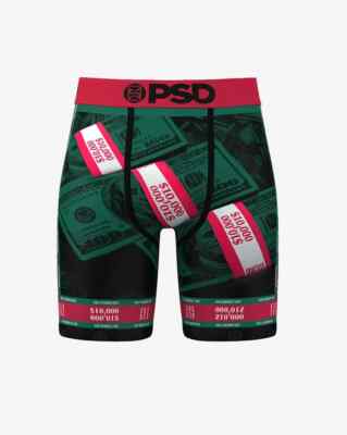 PSD Men's Boxer Brief Underwear Luxe Money Boxer Briefs Size L - NWB