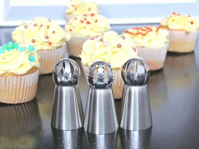 DIY Backen 5 Spritztüllen Edelstahl Set - Russisch Produktbild-Vorschau 8