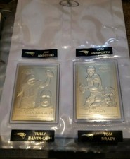 TOM BRADY 22ktGOLD New England Patriots SB XXXIX INCOMPLETE SET DANBURY MINT HOF