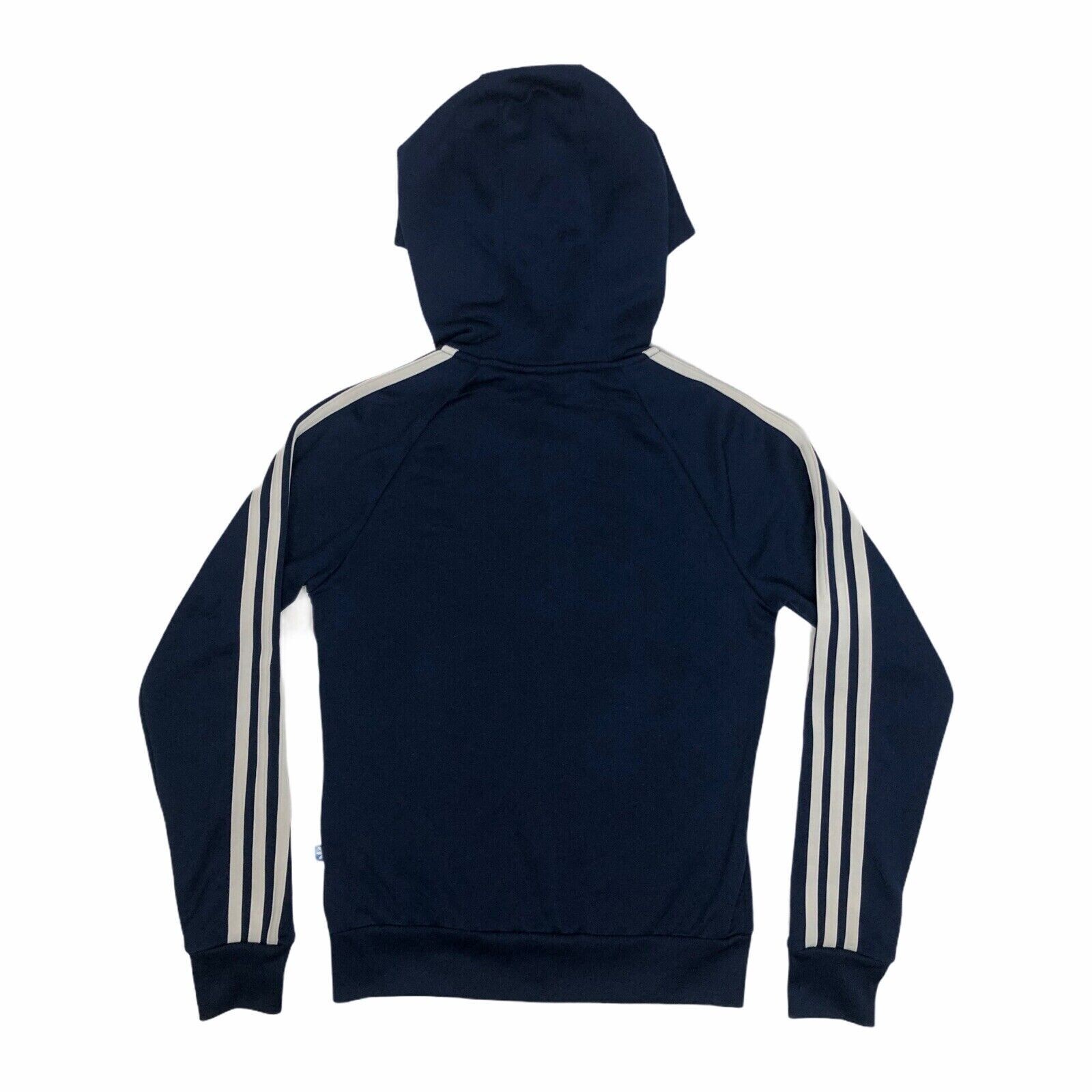 Adidas Women Full Zip Hoodie Track Top Navy Jacket Size 14 BRAND NEW