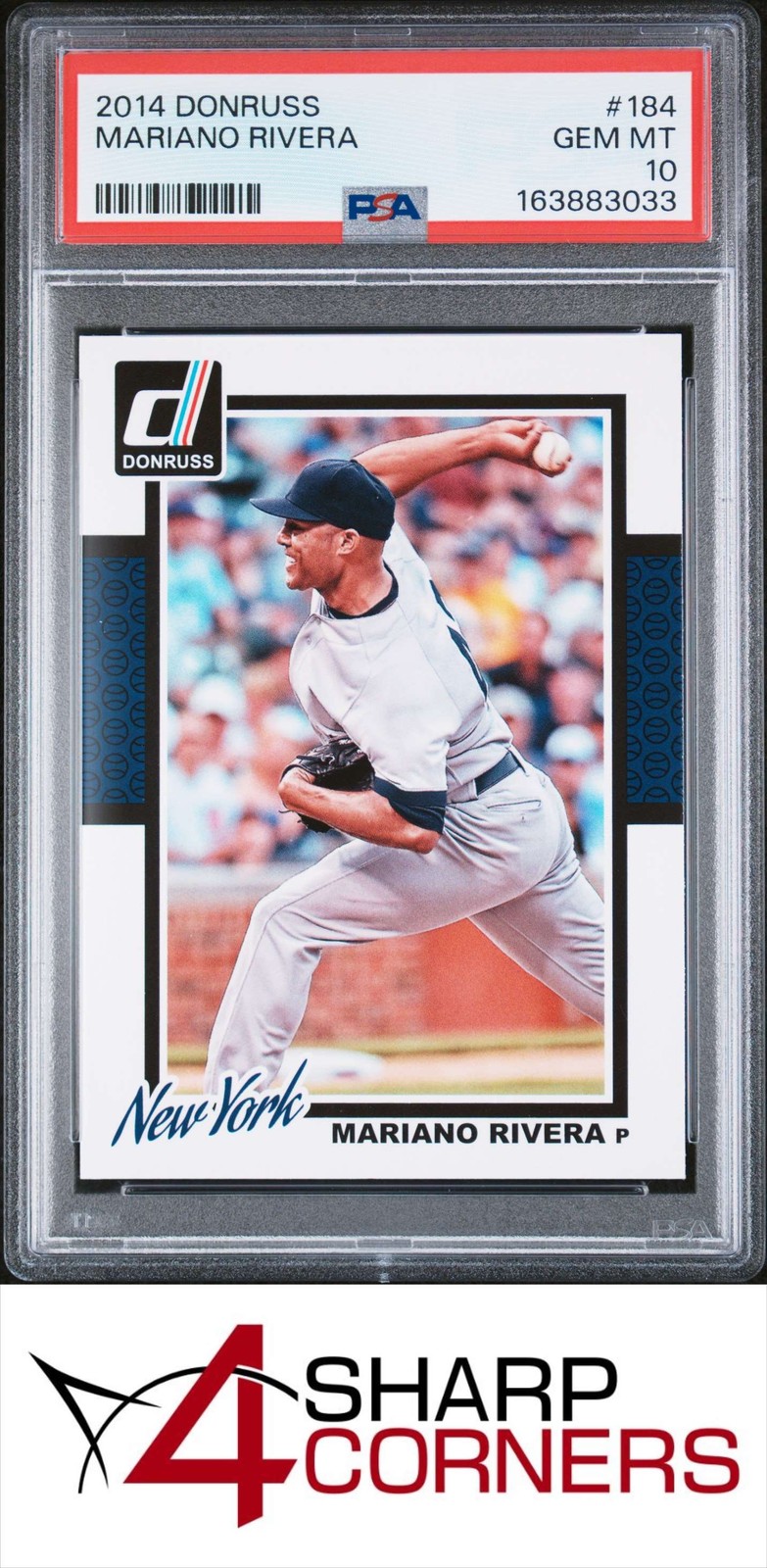 2014 DONRUSS #184 MARIANO RIVERA YANKEES HOF PSA 10