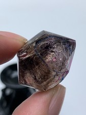 Super Seven Enhydro Quartz Crystal Three Moving Water Drop Healing Specimens 14G