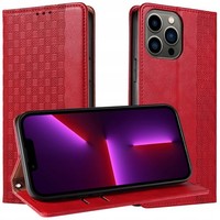 Hurtel Magnet Strap Case FüR Samsung Galaxy S23+ Rot Mit Klappe