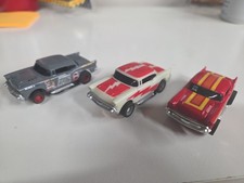 Vintage Tyco, 57 chevy pre Owed pro stock with three pro stock cars