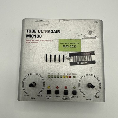 Behringer Tube Ultragain mic100 Valve 12AX7 Vorverstärker #B30