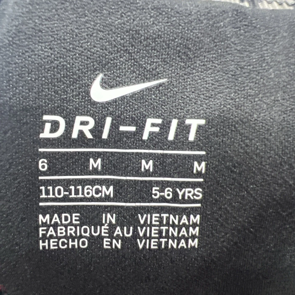 Шорты беговые для девочек Nike Dri-Fit с узором розовые темп с подкладкой размер 5/6 - Изображение 4 из 4