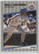 1989 Fleer Glossy Wally Backman #28 0b7